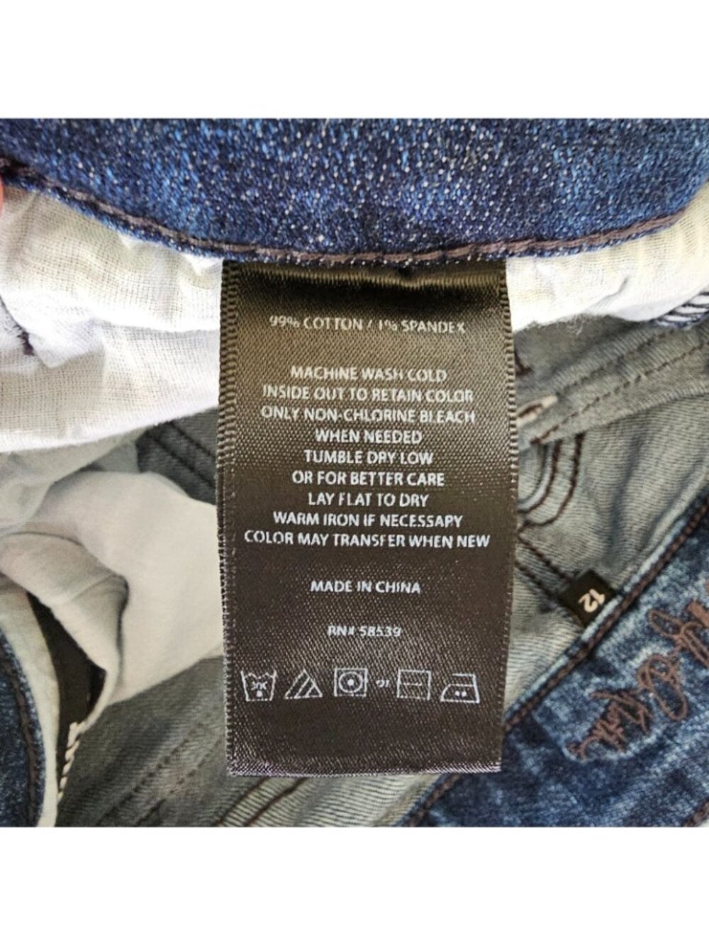 KUT from the Kloth Jeans Bootcut Womens 12 Blue Nicole Denim Stretch Distressed - Picture 7 of 8